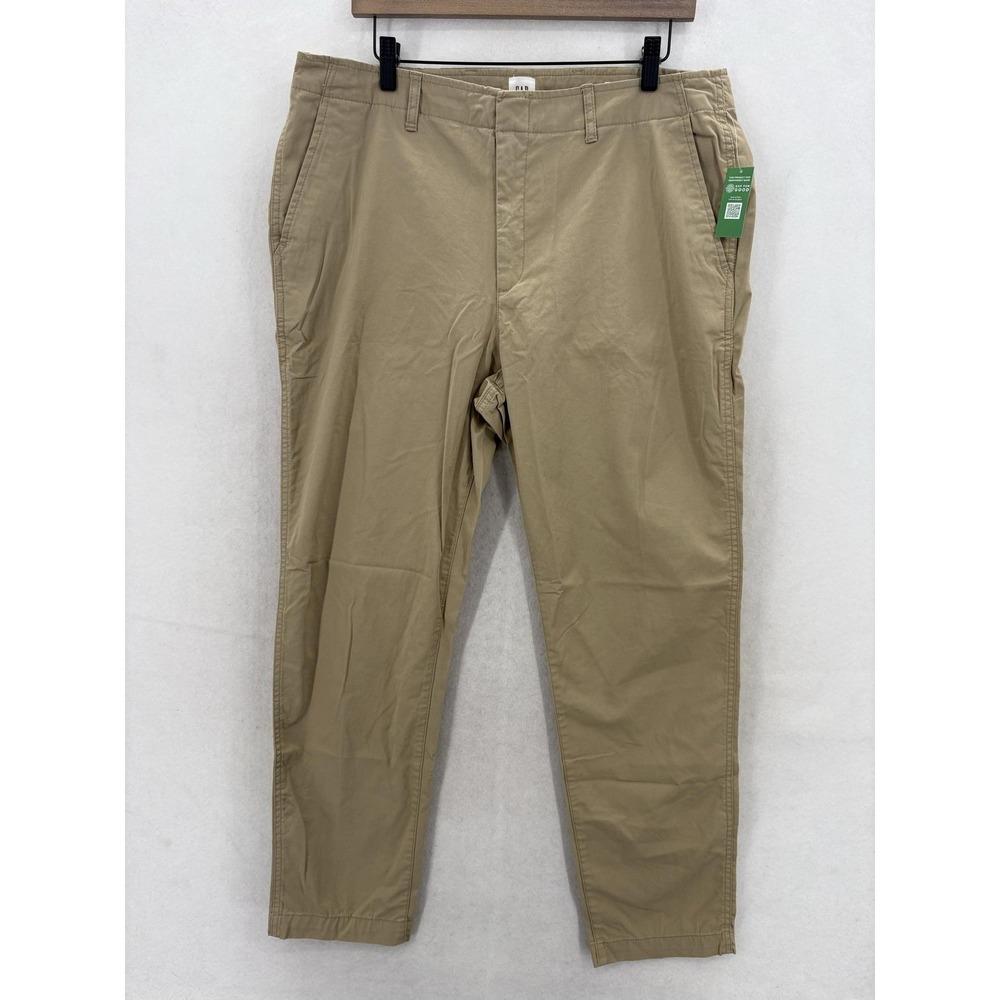 Gap Downtown Khaki Pants Womens 16 Tall Beige Twill Stretch Chino Work Career